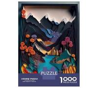 Puzzle Per Adolescenti Da 1000 Pezzi 3D Paper Art Landscape Puzzle Per Adulti Giocattolo Decorazione Da Parete Decorazione Perfetta Regali Unici Per Compleanno E Natale 52x38cm/1000pcs