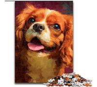 Puzzle per adolescenti da 1000 pezzi a forma di cane felice, giocattolo educativo e decompressivo, ideale come regalo per tutta la famiglia dimensioni 50x75cm