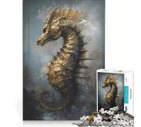 Puzzle per adolescenti da 1000 pezzi a tema cavalluccio marino gioco rompicapo attività divertenti da fare a casa regalo per donne 50x75cm