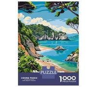 Puzzle Per Adolescenti Da 1000 Pezzi Abel Tasman National Park Puzzle Per Adulti Gioco Pratico Assemblaggio Del Modello Sfida Educativa 38x26cm/1000pcs