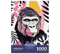 Puzzle Per Adolescenti Da 1000 Pezzi Abstract Gorilla Portrait Puzzle Per Adulti Giochi Rilassanti Decorazione Perfetta Gioco Stimolante Regali 52x38cm/1000pcs