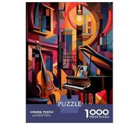 Puzzle Per Adolescenti Da 1000 Pezzi Abstract Musical Instruments Art Print Puzzle Per Adulti Giocattolo Decorazione Da Parete Regalo Decorativo Perfetto Per Amici E Familiari 70x50cm/1000pcs