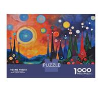 Puzzle Per Adolescenti Da 1000 Pezzi Abstract Surreal Landscape Art Puzzle Per Adulti Giochi Rilassanti Sfida Difficile Interazione Genitore-figlio 52x38cm/1000pcs