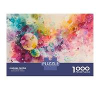 Puzzle Per Adolescenti Da 1000 Pezzi Abstract Watercolor Painting Puzzle Per Adulti Gioco Pratico Migliora La Memoria Ottimo Regalo Per I Giocatori 38x26cm/1000pcs