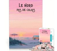 Puzzle per adolescenti da 1000 pezzi, Affiche Le Nord Pas De Calais, Gioco per famiglie, Divertimento a casa, Regalo di compleanno, Regali di viaggio, 50x75cm