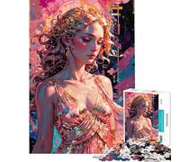 Puzzle per adolescenti da 1000 pezzi Afrodite︰ Dea della Rosa del Desiderio Celeste Puzzle per adulti Gioco rompicapo Regalo per donne Attività divertenti da fare a casa (Dimensioni 38x26cm)
