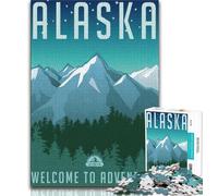 Puzzle per adolescenti da 1000 pezzi, Alaska, aiuta il cervello ad allenarsi Giocattoli avvincenti per coltivare la pazienza e migliorare la memoria (75x50cm)