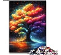 Puzzle per adolescenti da 1000 pezzi, Albero della vita colorato, analisi e logica con pezzi completamente interconnessi di forma casuale, per bambini dai 14 anni in su (dimensioni 50x75cm)