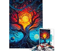 Puzzle per adolescenti da 1000 pezzi "Albero delle Due Lune" gioco rompicapo per adulti ideale come regalo per donne o per tutta la famiglia (dimensioni 38x26cm)