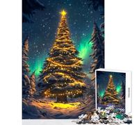 Puzzle per adolescenti da 1000 pezzi albero di Natale giocattolo educativo regalo per donne e uomini gioco impossibile Ogni pezzo è unico Dimensioni 50x75cm