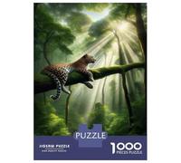 Puzzle Per Adolescenti Da 1000 Pezzi Amazon Rainforest Leopard Puzzle Per Adulti Giocattolo Decorazione Da Parete Regali Per Donne Divertimento A Casa Attività, 38x26cm/1000pcs