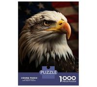 Puzzle Per Adolescenti Da 1000 Pezzi American Bald Eagle Flag Puzzle Per Adulti Gioco Per Famiglie Decorazione Murale Regali Unici Per Compleanno E Natale 52x38cm/1000pcs