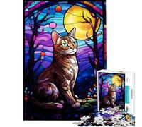 Puzzle per adolescenti da 1000 pezzi American Short Hair astratto sfida educativa regalo per donne gioco educativo per ragazzi dai 14 anni in su (50x75cm)