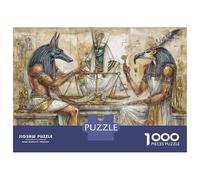 Puzzle Per Adolescenti Da 1000 Pezzi Ancient Egyptian Gods Art Print Puzzle Per Adulti Giocattoli Fai Da Te Analisi E Logica Divertimento Attività A Casa, 70x50cm/1000pcs