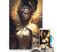 Puzzle per adolescenti da 1000 pezzi "Angelo delle Tenebre", giochi per famiglie, assemblaggio di modelli, per rafforzare l'amore tra le coppie 38x26cm