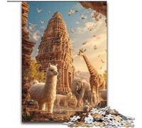 Puzzle per adolescenti da 1000 pezzi, animali africani, giocattoli, giochi educativi, decorazioni murali antistress (dimensioni 26x38cm)