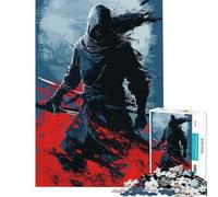 Puzzle per adolescenti da 1000 pezzi anime blu Giappone shinobi difficile e stimolante regalo per donne giochi divertenti per ragazzi dai 14 anni in su (38x52cm)