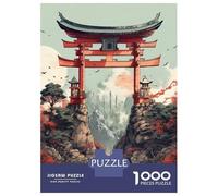 Puzzle Per Adolescenti Da 1000 Pezzi Anime Japanese Gate Puzzle Per Adulti Gioco Rompicapo Decorazione Per La Casa Interazione Genitore-figlio 52x38cm/1000pcs