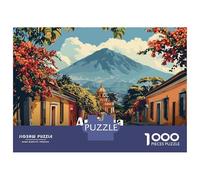 Puzzle Per Adolescenti Da 1000 Pezzi Antigua Guatemala Cityscape Puzzle Per Adolescenti Giochi Rilassanti Regali Per Donne Regali Per Amici E Familiari 70x50cm/1000pcs