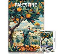 Puzzle per adolescenti da 1000 pezzi, arance della Palestina, cubismo, regali per donne, gioco rompicapo, regalo di compleanno (dimensioni 50x75cm)