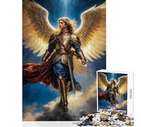 Puzzle per adolescenti da 1000 pezzi Arcangelo della gloria radiosa Arcangelo Michele giocattoli per la decorazione della casa regali di segreto giochi per famiglie aiuta l'esercizio del cervello