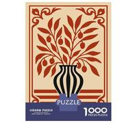Puzzle Per Adolescenti Da 1000 Pezzi Art Nouveau Floral Vase Illustration Puzzle Per Adulti Gioco Per Famiglie Decorazione Murale Regali Unici Per Compleanno E Natale 52x38cm/1000pcs