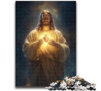 Puzzle per adolescenti da 1000 pezzi, arte di Gesù, per ragazzi dai 14 anni in su, interessanti regali per ridurre lo stress, per amici e familiari, 26x38cm
