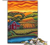 Puzzle per adolescenti da 1000 pezzi, arte rurale, apprendimento educativo, ideale come regalo per tutta la famiglia (dimensioni 26x38cm)