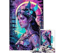 Puzzle per adolescenti da 1000 pezzi Artemis︰ Cacciatrice Lunare Puzzle per adulti Gioco divertente Migliora la memoria compleanno e Natale (Dimensioni 38x26cm)