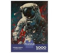 Puzzle Per Adolescenti Da 1000 Pezzi Astronaut Spacewalk Art Print Puzzle Per Adulti Gioco Per Famiglie Antistress Interazione Genitore-figlio 52x38cm/1000pcs