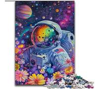 Puzzle per adolescenti da 1000 pezzi, astronauta, antistress, sfida difficile, regali di Babbo Natale segreto per bambini dai 14 anni in su (dimensioni 50x75cm)