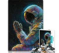 Puzzle per adolescenti da 1000 pezzi, Astronauta che prega, antistress, per ammazzare il tempo durante le vacanze, per migliorare l'amore tra coppie (38x26cm)