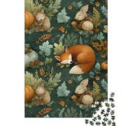 Puzzle Per Adolescenti Da 1000 Pezzi Autumn Forest Animal Decor Puzzle Per Adulti Giochi Rilassanti Ma Divertenti E Umoristici Attività Divertenti Da Fare A Casa 52x38cm/1000pcs