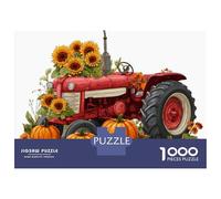 Puzzle Per Adolescenti Da 1000 Pezzi Autumn Harvest Tractor Decor Puzzle Per Adolescenti Gioco Per Famiglie Sfida Difficile Regali Unici Per Compleanno E Natale 38x26cm/1000pcs