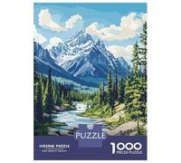 Puzzle Per Adolescenti Da 1000 Pezzi Banff National Park Landscape Puzzle Per Adulti Giocattolo Decorazione Da Parete Regalo Decorativo Perfetto Per Amici E Familiari 70x50cm/1000pcs