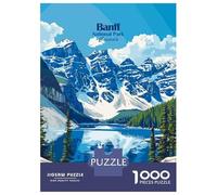 Puzzle Per Adolescenti Da 1000 Pezzi Banff National Park Poster Puzzle Per Adulti Giocattolo Decorazione Da Parete Migliora La Memoria Gioco Stimolante Regali 38x26cm/1000pcs