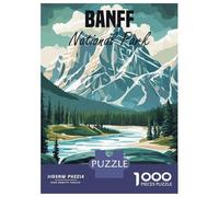 Puzzle Per Adolescenti Da 1000 Pezzi Banff National Park Puzzle Giocattolo Decorazione Da Parete Migliora La Memoria Regali Per Amici E Familiari 38x26cm/1000pcs