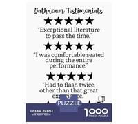 Puzzle Per Adolescenti Da 1000 Pezzi Bathroom Humor Testimonial Puzzle Per Adulti Giocattolo Decorazione Da Parete Analisi E Logica Gioco Stimolante Regali 38x26cm/1000pcs