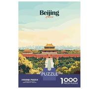 Puzzle Per Adolescenti Da 1000 Pezzi Beijing, China Travel Puzzle Per Adolescenti Gioco Per Famiglie Migliora La Memoria Regali Di Natale E Compleanno 70x50cm/1000pcs