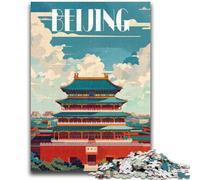 Puzzle per adolescenti da 1000 pezzi Beijing Splendor, gioco educativo per famiglie, decorazione da parete, regali unici per compleanno e Natale (dimensioni 38x26cm)