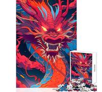 Puzzle per adolescenti da 1000 pezzi,bellissimo drago cinese,giocattolo,decorazione da parete,opera d'arte,regalo,giochi educativi,aiuta l'esercizio del cervello,dimensioni 38x52cm