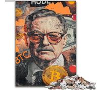 Puzzle per adolescenti da 1000 pezzi Bitcoin, gioco intellettuale giocattolo che rafforza l'amore tra coppie dai 14 anni in su (dimensioni 50x75cm)