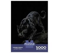Puzzle Per Adolescenti Da 1000 Pezzi Black Panther on A Rock Puzzle Per Adolescenti Giochi Rilassanti Regali Per Donne Regali Per Amici E Familiari 70x50cm/1000pcs