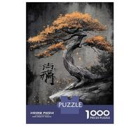 Puzzle Per Adolescenti Da 1000 Pezzi Bonsai Tree on Cliff Edge Puzzle Per Adolescenti Giochi Rilassanti Regali Per Donne Regali Per Amici E Familiari 52x38cm/1000pcs