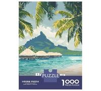 Puzzle Per Adolescenti Da 1000 Pezzi Bora Bora French Polynesia Travel Puzzle Per Adulti Giochi Divertenti Un'opera D'arte Interazione Genitore-figlio 52x38cm/1000pcs