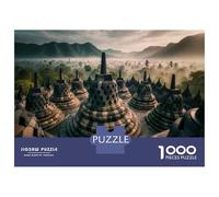 Puzzle Per Adolescenti Da 1000 Pezzi Borobudur Temple Indonesia Puzzle Per Adulti Giochi Rilassanti Decorazione Perfetta Gioco Stimolante Regali 52x38cm/1000pcs