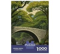 Puzzle Per Adolescenti Da 1000 Pezzi Bridge Japanese Painting Puzzle Per Adolescenti Giochi Rilassanti Regali Per Donne Regali Per Amici E Familiari 52x38cm/1000pcs