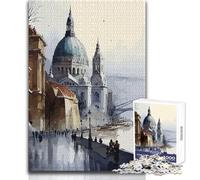Puzzle per adolescenti da 1000 pezzi, Budapest, città ungherese, gioco di sfida unico, regalo per donne, opera d'arte, dimensioni 38x26cm