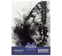 Puzzle Per Adolescenti Da 1000 Pezzi Butterfly Black Ink Art Puzzle Per Adulti Gioco Pratico Migliora La Memoria Ottimo Regalo Per I Giocatori 38x26cm/1000pcs