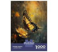 Puzzle Per Adolescenti Da 1000 Pezzi Butterfly Flower Magical Puzzle Per Adolescenti Giocattolo Decorazione Murale Decorazione Per La Casa Interazione Genitore-figlio 70x50cm/1000pcs